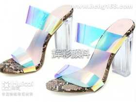 变色龙颜料高跟鞋