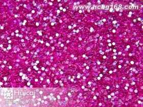 L65#圆幻玫红金葱粉